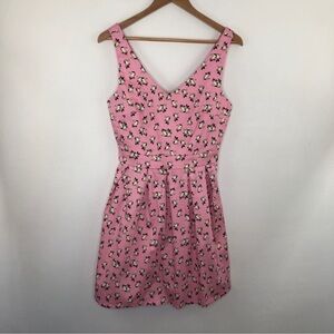 Pink Bulldog Heart Dress